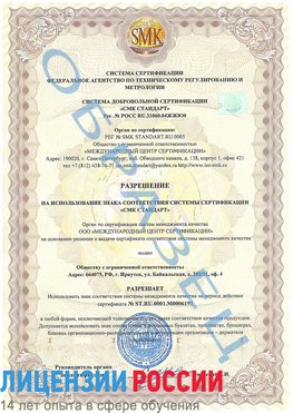 Образец разрешение Мирный Сертификат ISO 50001